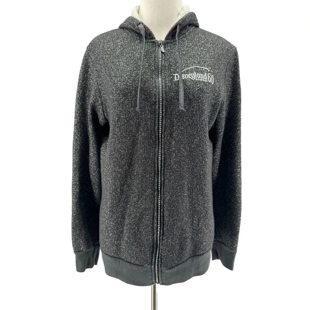 Disneyland Resort Women's Gray 60th Diamond Celebration Rhinestone Hoodie Medium